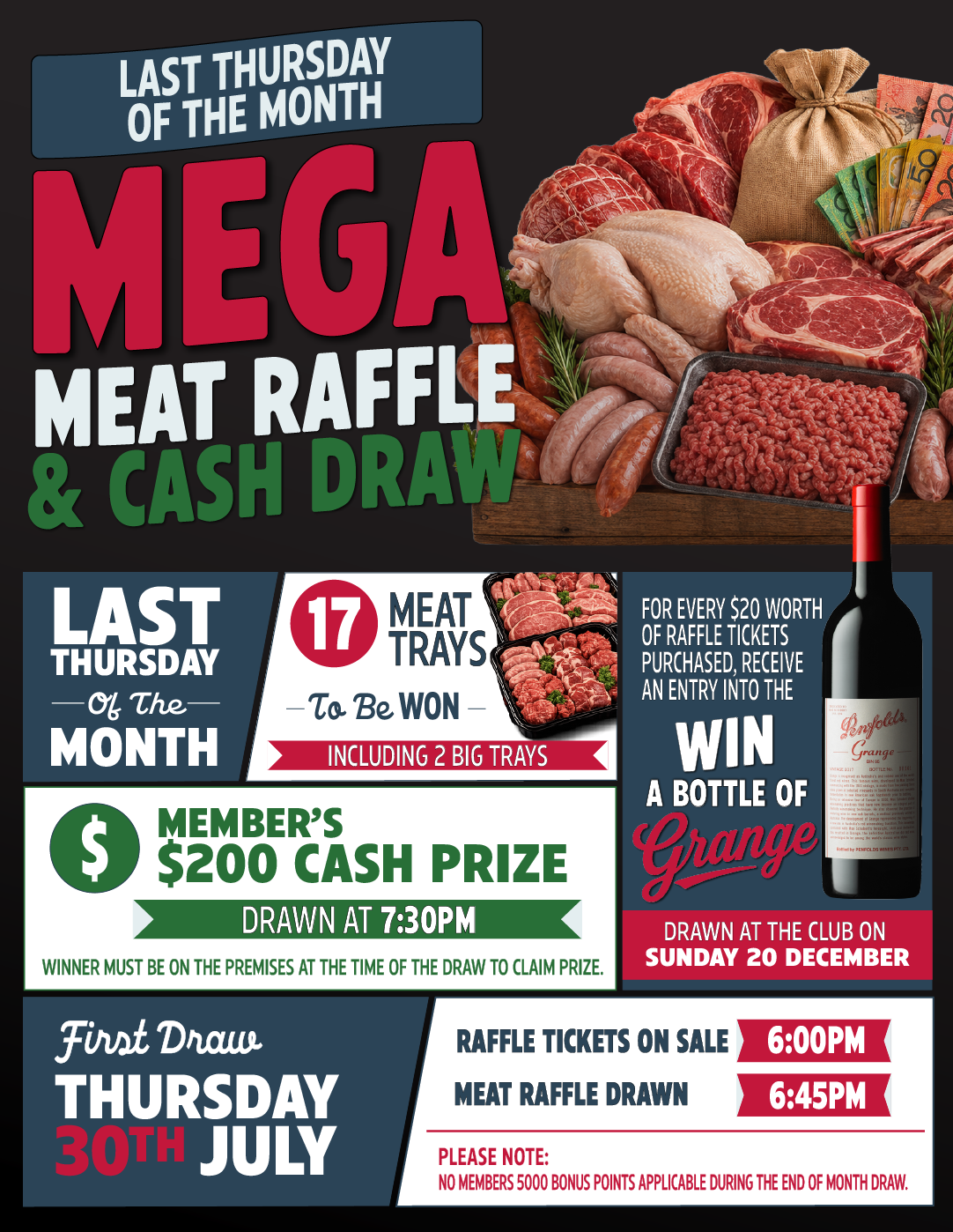 Mega Meat Raffle - July